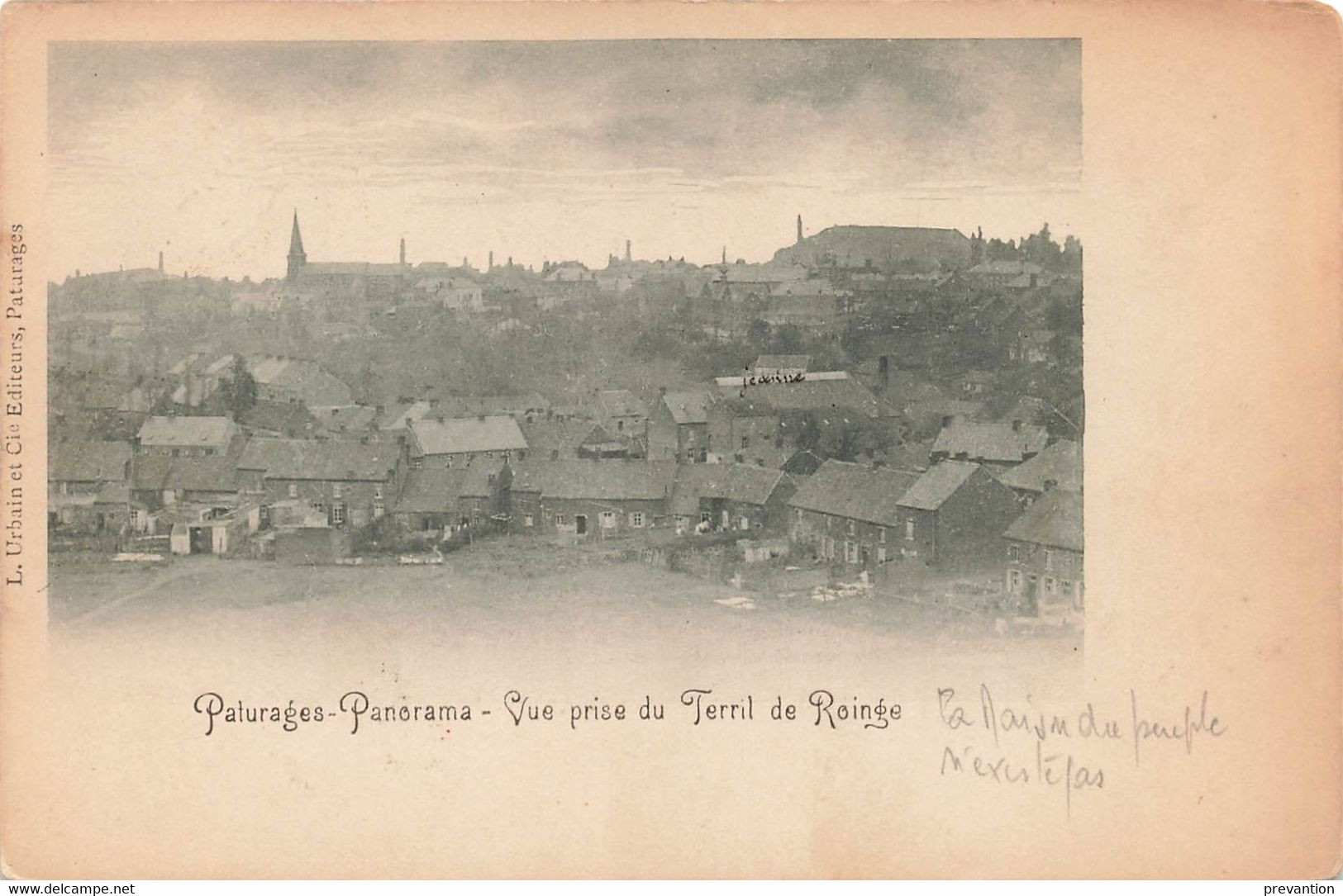 PATURAGES - Panorama - Vue Prise Du Terril De Roinge - Carte Circulé En 1902 - Colfontaine