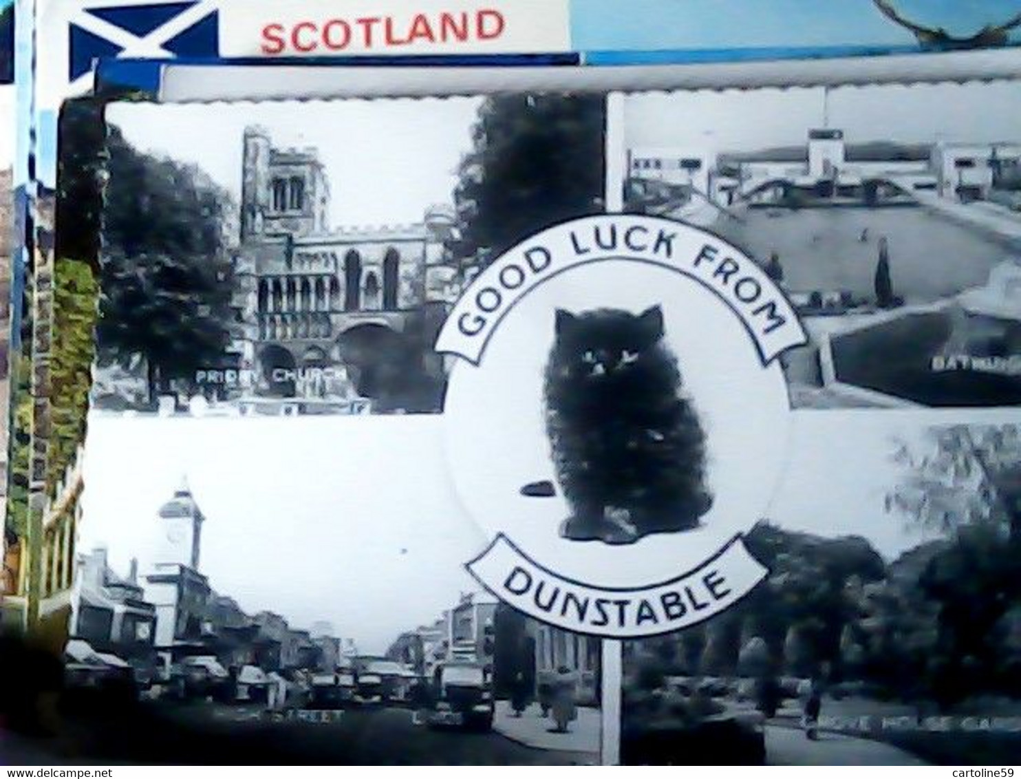 ENGLAND DUNSTABLE MULTI VIEW GOD LUCK FROM VB1963 IP7250 - Sonstige & Ohne Zuordnung