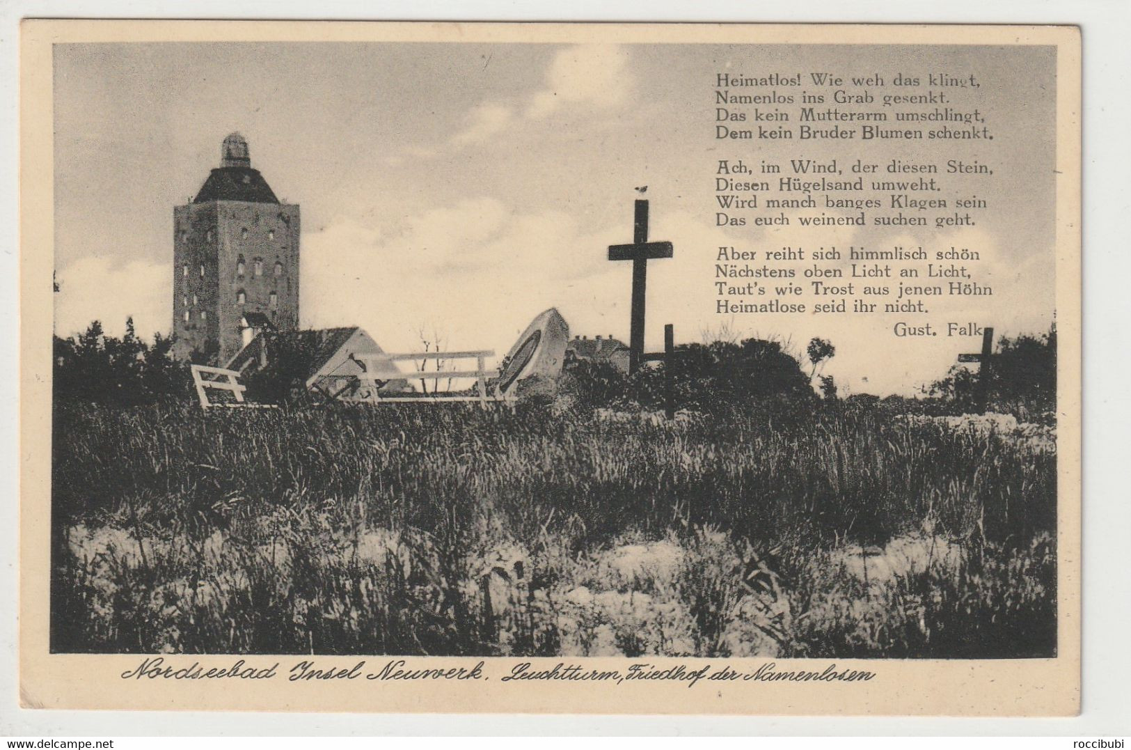 Cuxhaven, Nordseebad Insel Neuwerk, Leuchtturm, Friedhof Der Namenlosen - Cuxhaven