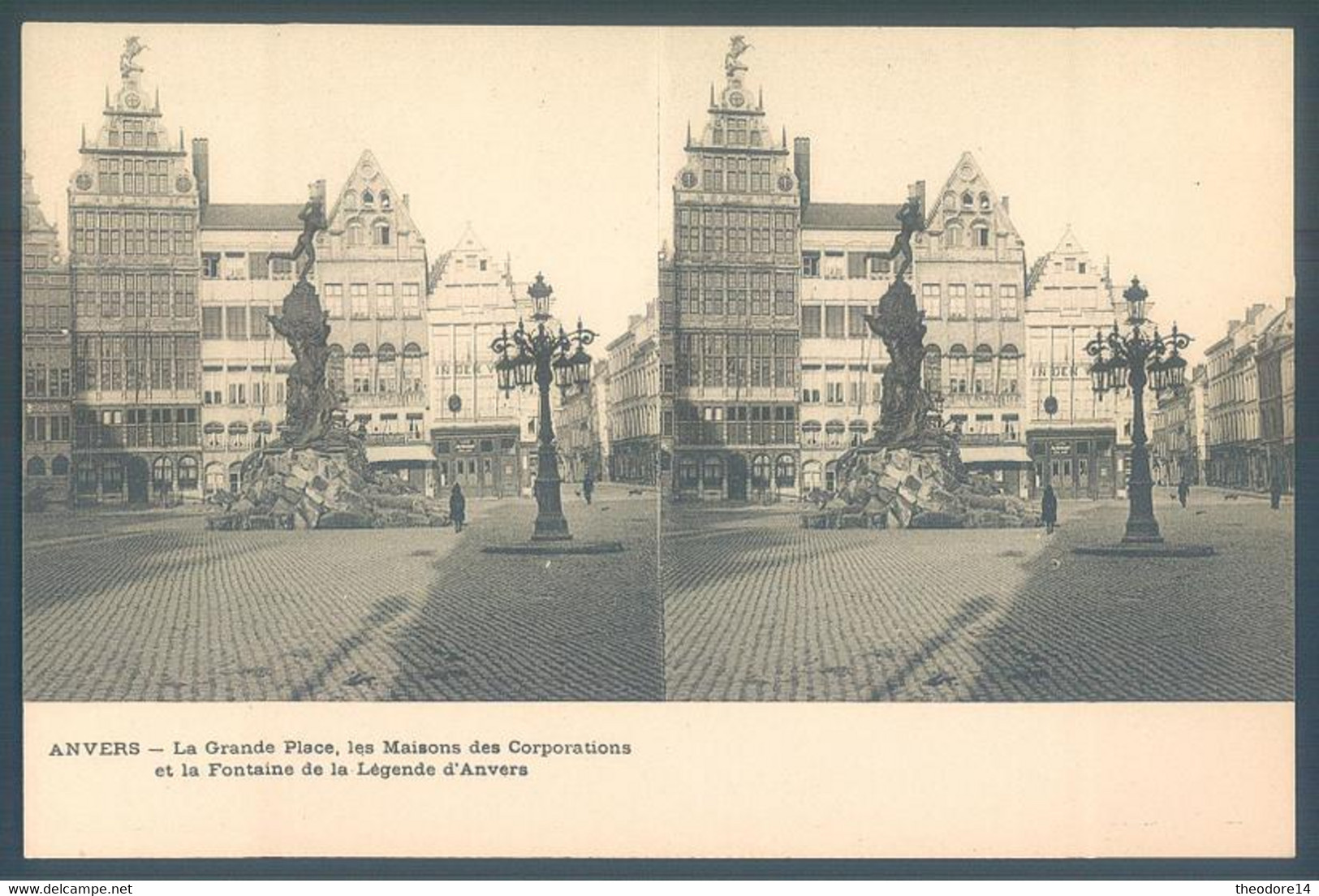 Lot de 15 cartes stéréo Belgique ANVERS ANTWERPEN