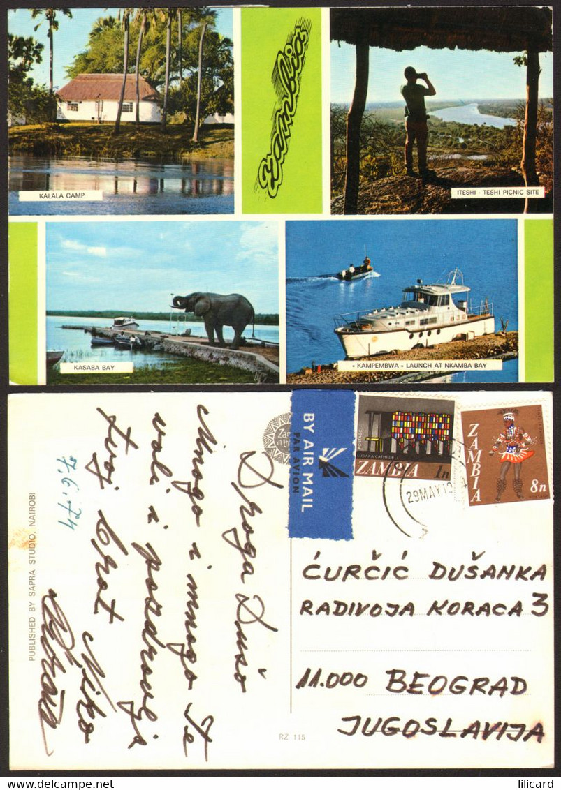 Africa Zambia Elephant Nice Stamp # 35620 - Zambia