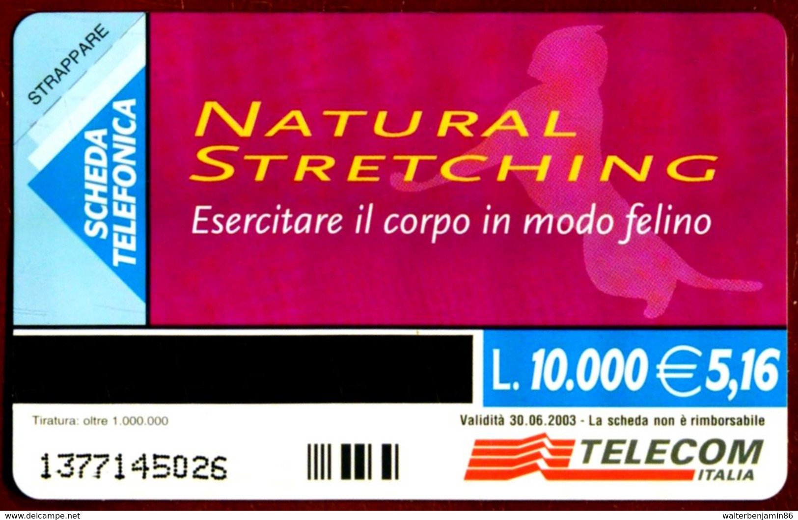 G 1384 C&C 3517 SCHEDA TELEFONICA NUOVA MAGNETIZZATA STRETCHING - Públicas Temáticas