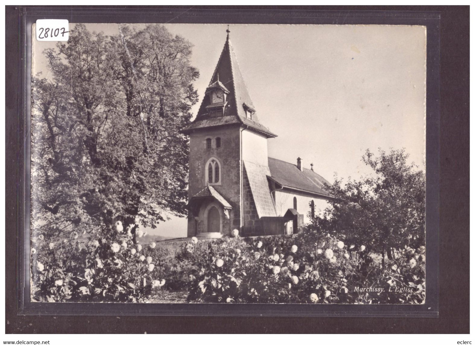 FORMAT 10x15cm - DISTRICT D'AUBONNE - MARCHISSY - L'EGLISE - B ( PLI  EN HAUT ) - Marchissy