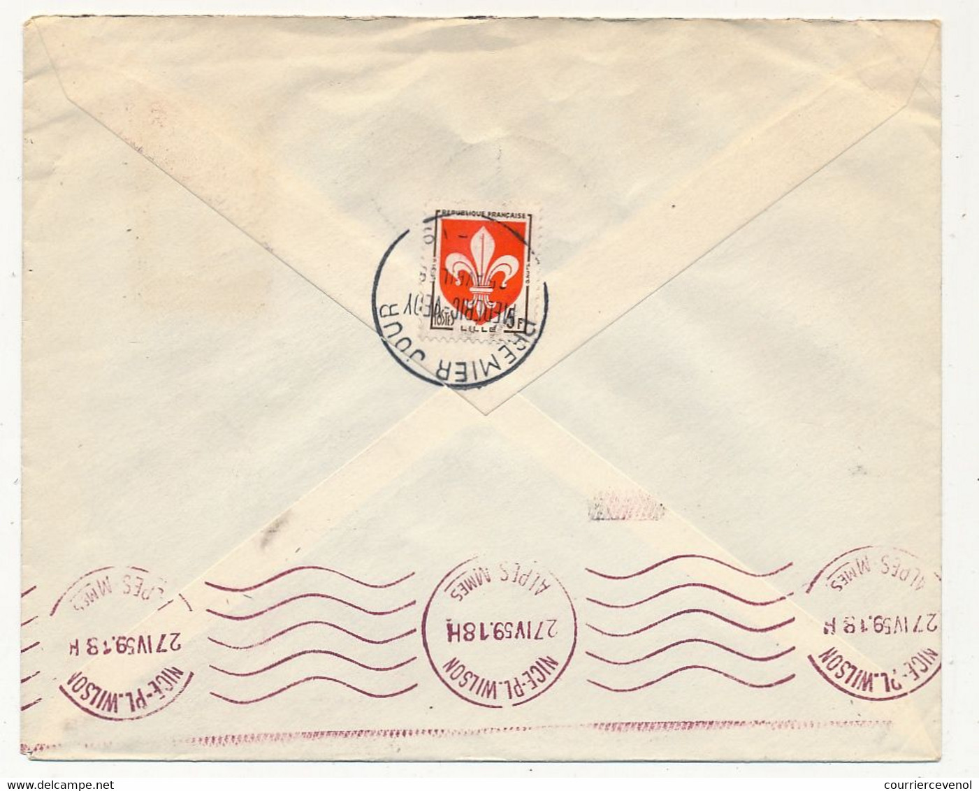 FRANCE => Env. Affr 20F Médéric-Védy - Premier Jour - Paris - 25 Avril 1959 - Lettres & Documents