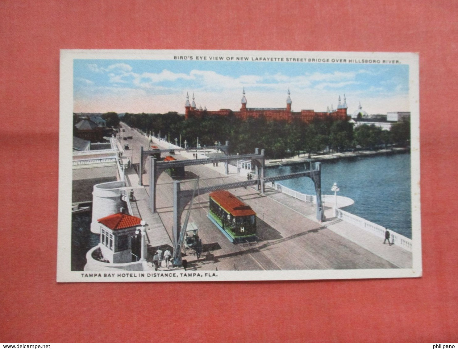 Trolley New Lafayette Street Bridge.    Tampa  Florida > Tampa   Ref 5560 - Tampa