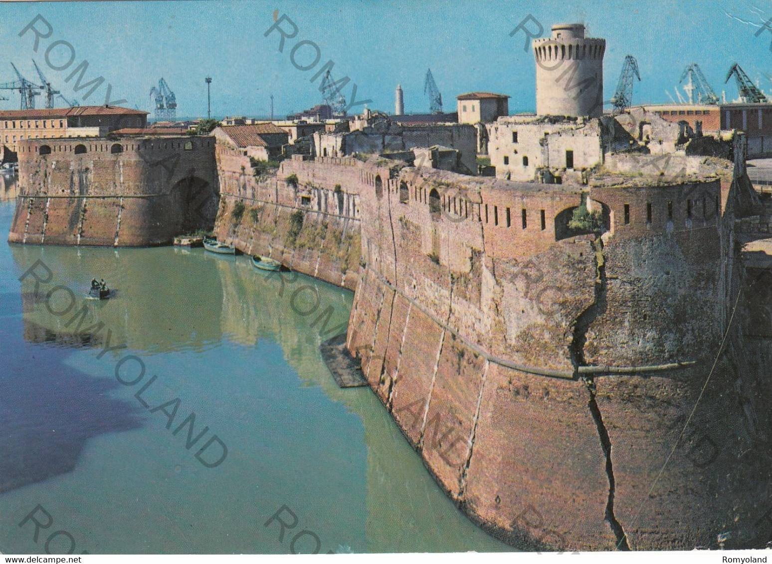 CARTOLINA  LIVORNO,TOSCANA,FORTEZZA VECCHIO E TORRE DELLA CONTESSA MATILDE,STORIA,MEMORIA,BELLA ITALIA,VIAGGIATA 1988 - Livorno