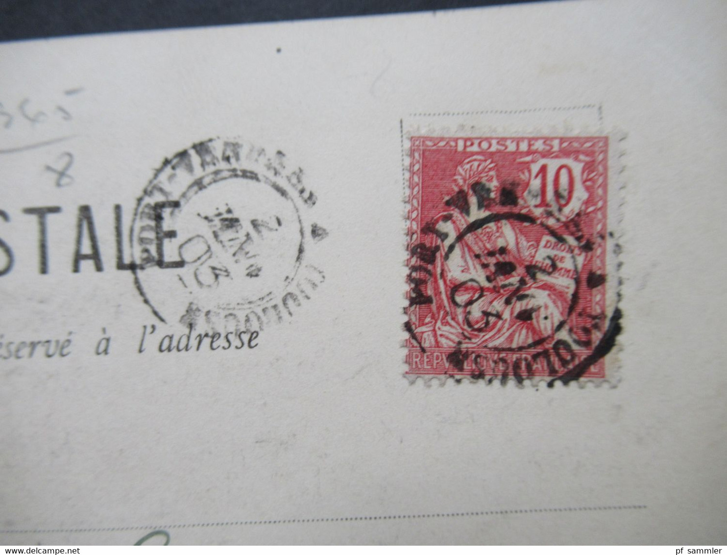 Frankreich Kolonie 1903 Algerien / Alger / Völker Und Typen / Männer  Stempel Port.... - Men