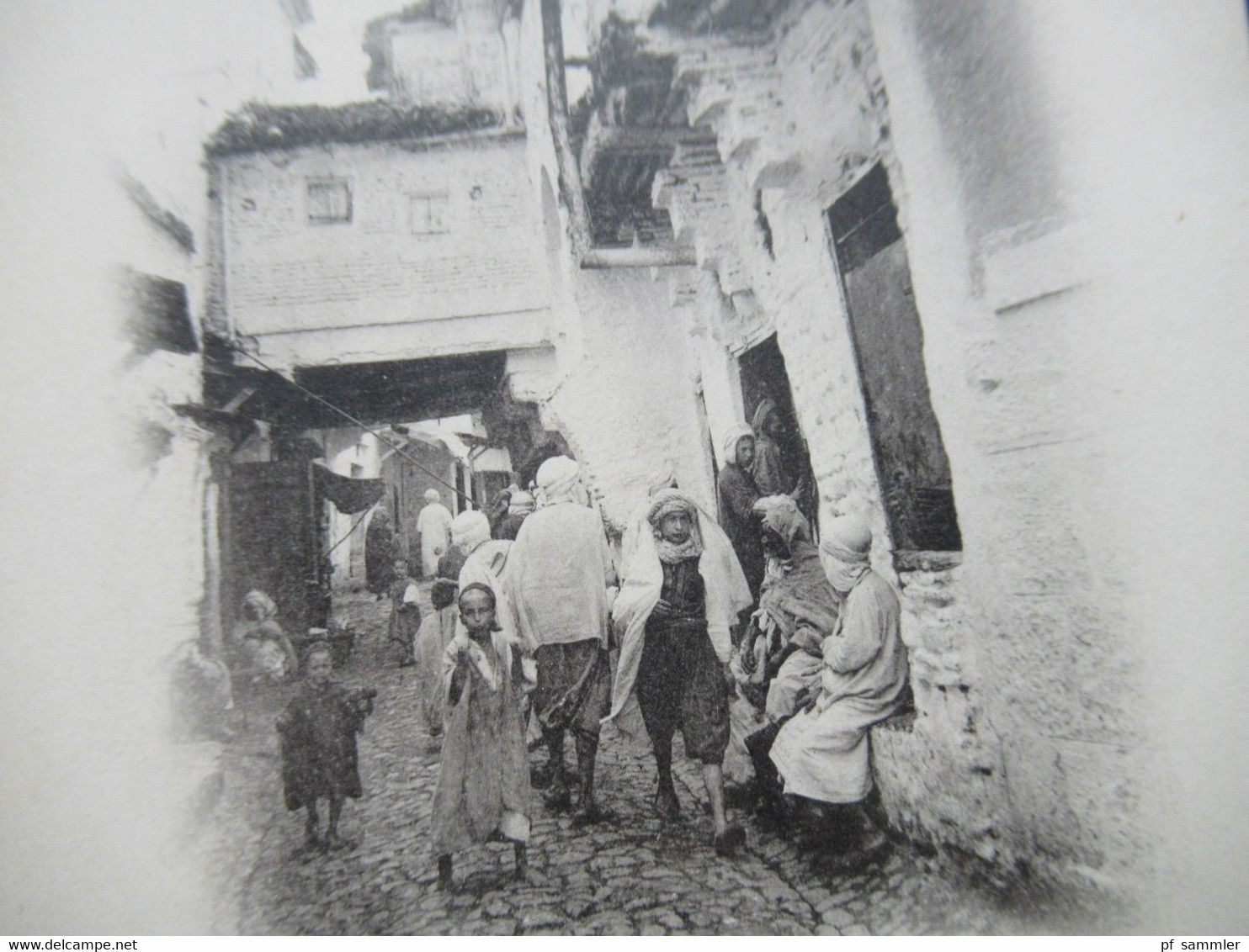 Frankreich Kolonie 1906 Algerien / Alger / Völker Und Typen / Männer, Frauen Und Kinder  Stempel Port.... - Scènes & Types