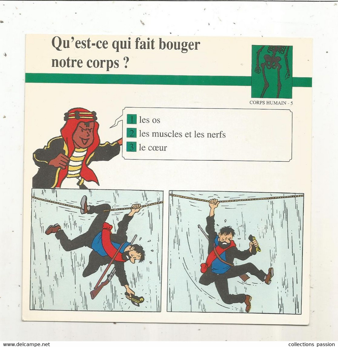 Fiche Illustrée BD,1991,Hergé Moulinsart / Casterman, TINTIN, Le Temple Du Soleil, 150x150 Mm, Frais Fr 1.65e - Andere & Zonder Classificatie