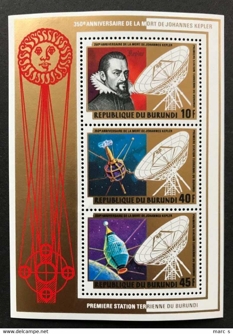 BURUNDI 1981 - NEUF**/MNH - BLOC SHEET COB BL 115 - Mi 117 - YT BF 115 - KEPLER - LUXE - Neufs