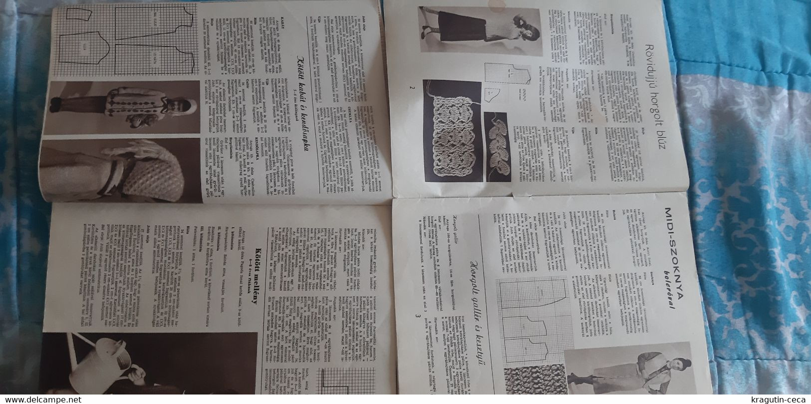 1969 79 Fürge Ujjak HUNGARY VINTAGE WOMAN FASHION handicrafts crochet LOT MAGAZINE NEWSPAPERS CHILDREN KNITTING WOOLWORK