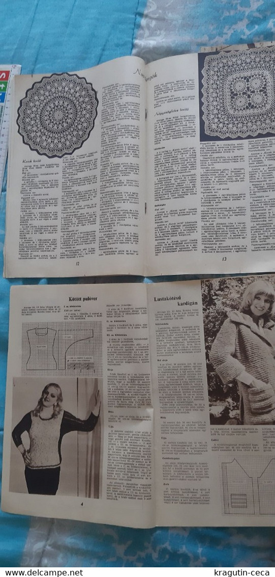 1975 79 Fürge Ujjak HUNGARY VINTAGE WOMAN FASHION Handicrafts Crochet LOT MAGAZINE NEWSPAPERS CHILDREN KNITTING WOOLWORK - Lifestyle & Mode