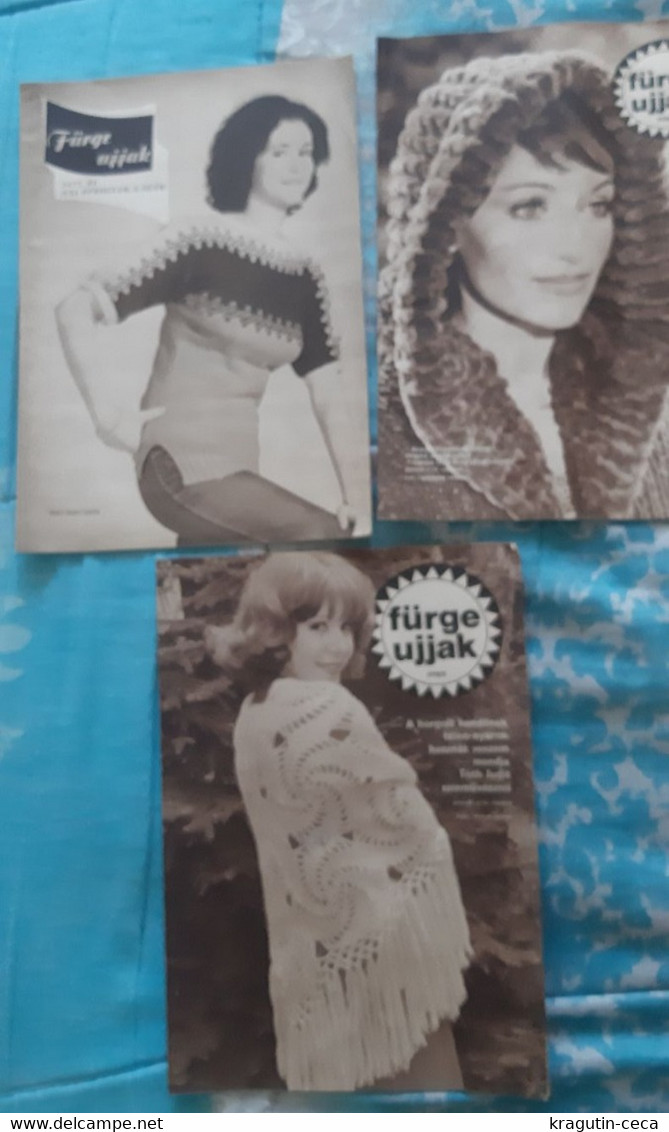 1978  Fürge Ujjak HUNGARY VINTAGE WOMAN FASHION Handicrafts Crochet LOT MAGAZINE NEWSPAPERS CHILDREN KNITTING WOOLWORK - Lifestyle & Mode