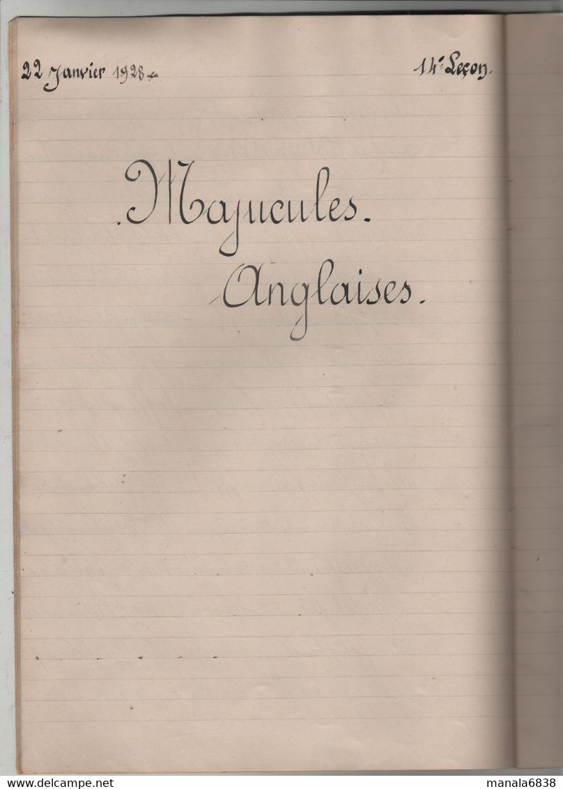 Ecriture Cochaud Société Enseignement Professionnel Du Rhône 1927 1928 Dessaignes Lyon Croix Rousse - Non Classés