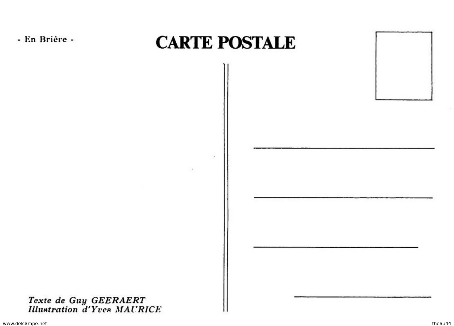 SAINT-LYPHARD  -  Lot De 8 Cartes De La Grande Brière  -  Le Village De KERHINET -  Illustrateur " Yves MAURICE " - Saint-Lyphard