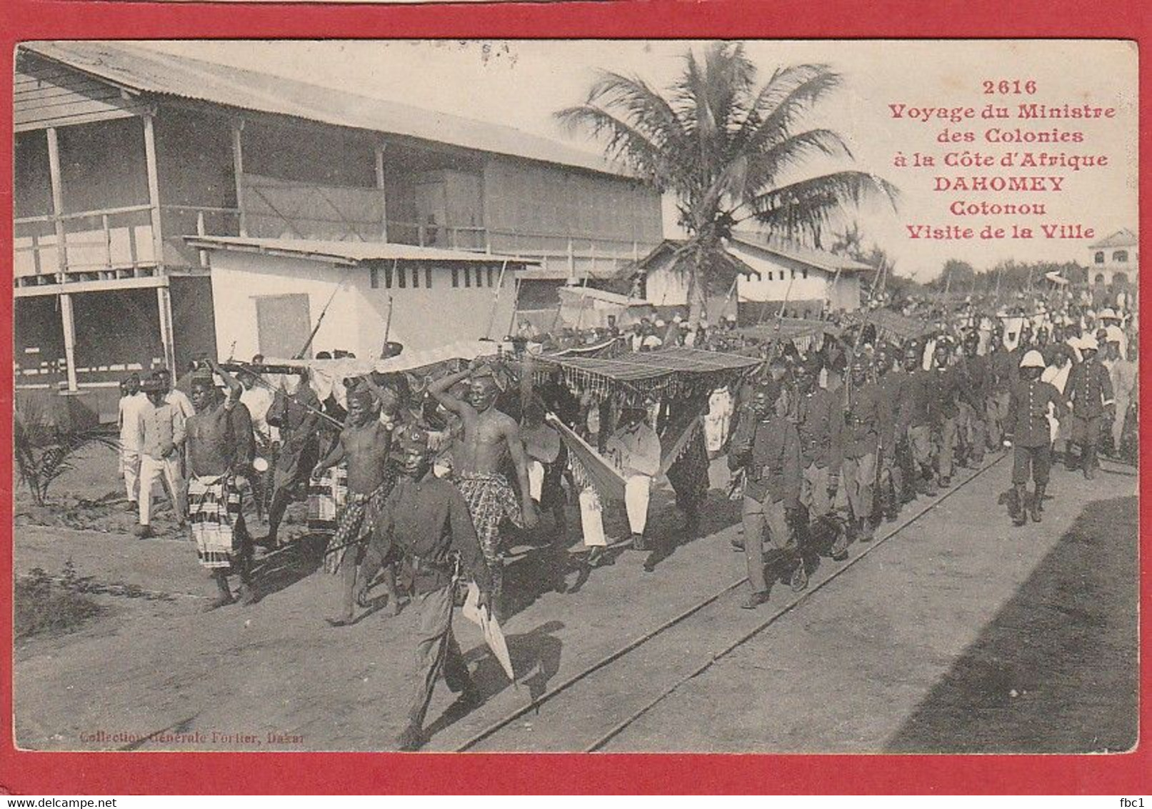 CPA: Dahomey - Voyage Du Ministre Des Colonies - Cotonou Visite De La Ville (Fortier N°2616) - Dahomey