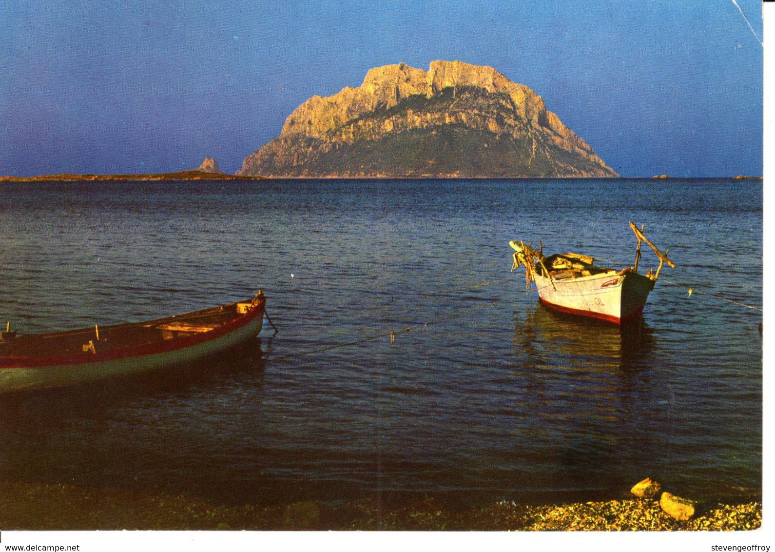 Italie Sardegna Sardaigne Olbia Isola Di Tavolara Ile Courtille Saint St Haude 1974 Nature Paysage - Olbia