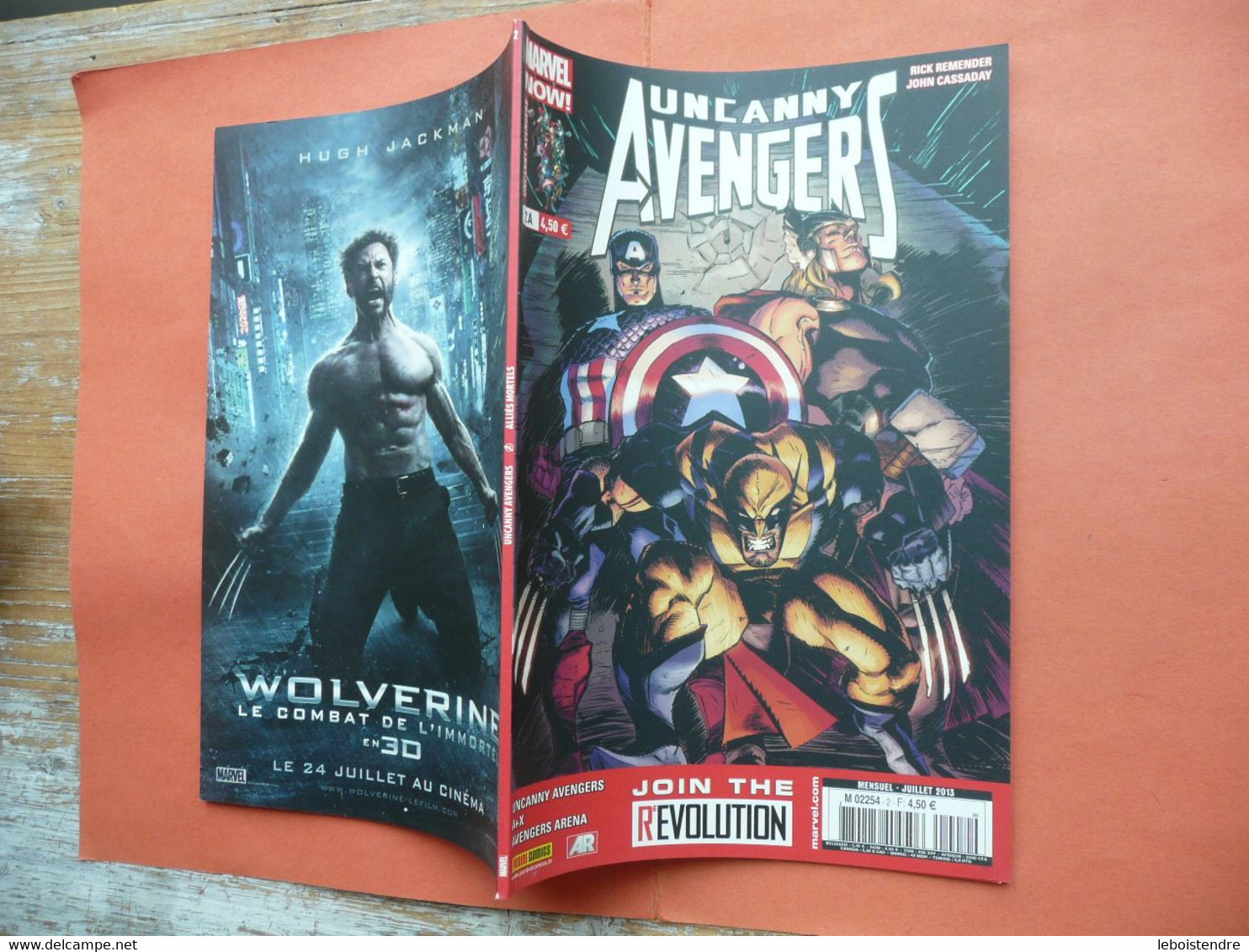 UNCANNY AVENGERS  N 2 A JUILLET 2013 JOIN THE REVOLUTION MARVEL NOW !  PANINI COMICS TRES BON ETAT - Marvel France