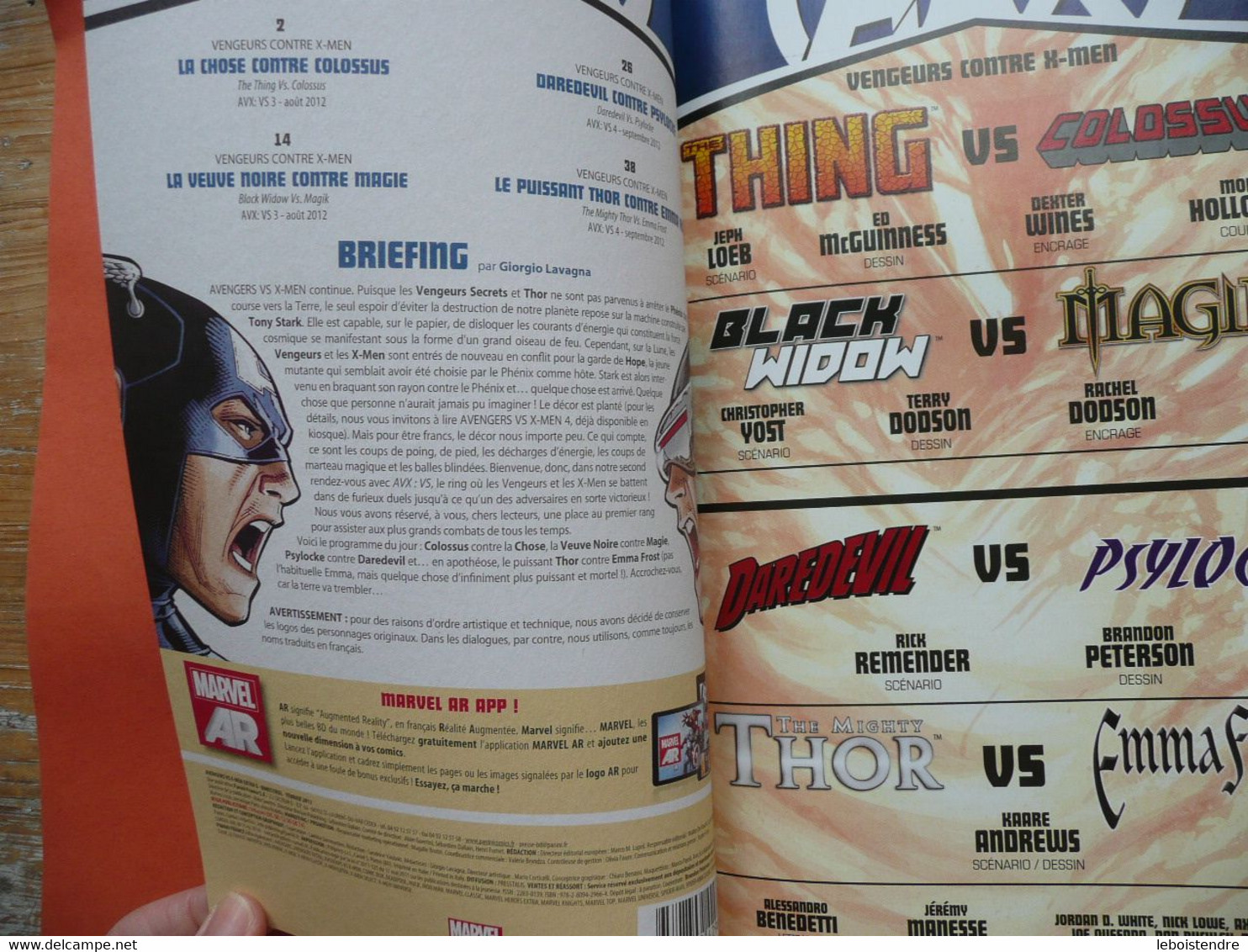 AVENGERS VS X-MEN EXTRA N 3 FEVRIER 2013 VS 2/3 MARVEL  PANINI COMICS TRES BON ETAT - Marvel France