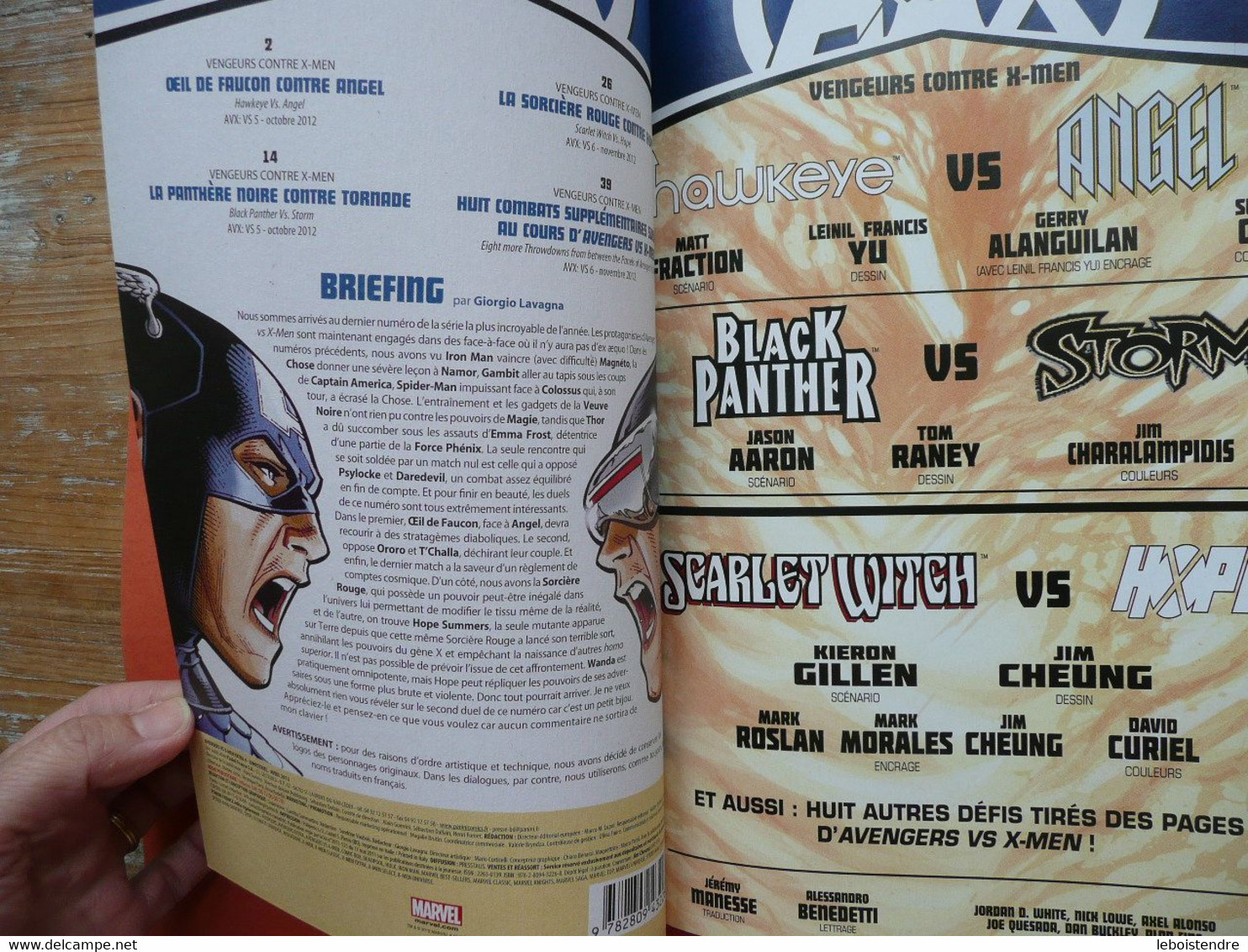 AVENGERS VS X-MEN EXTRA N 4 AVRIL 2013 VS 3/3 MARVEL  PANINI COMICS TRES BON ETAT - Marvel France