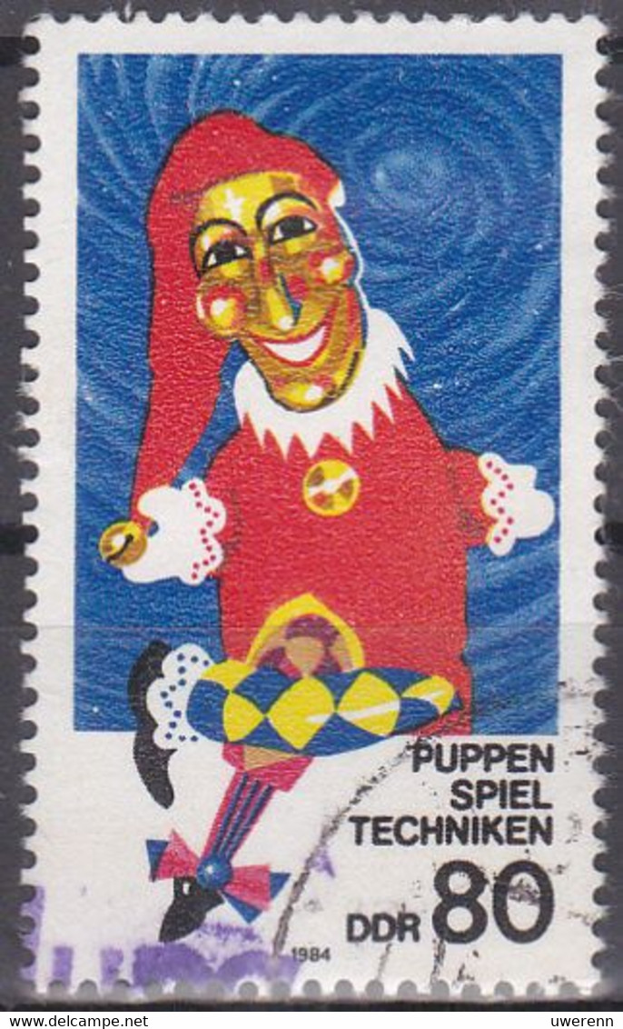 DDR 1984. Puppenspieltechniken, Kasper, Handpuppe, Mi 2677 Gestempelt - Poupées