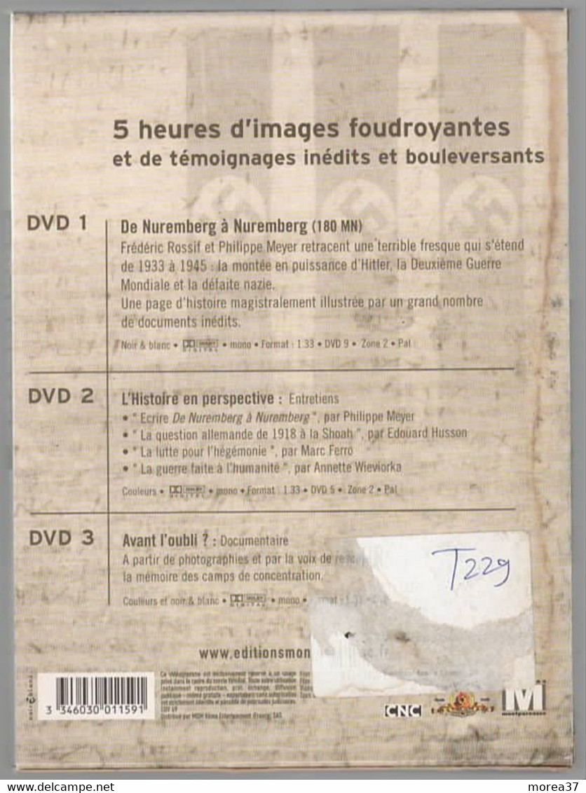 DE NUREMBERG à NUREMBERG   3 DVDs    C4 - Histoire