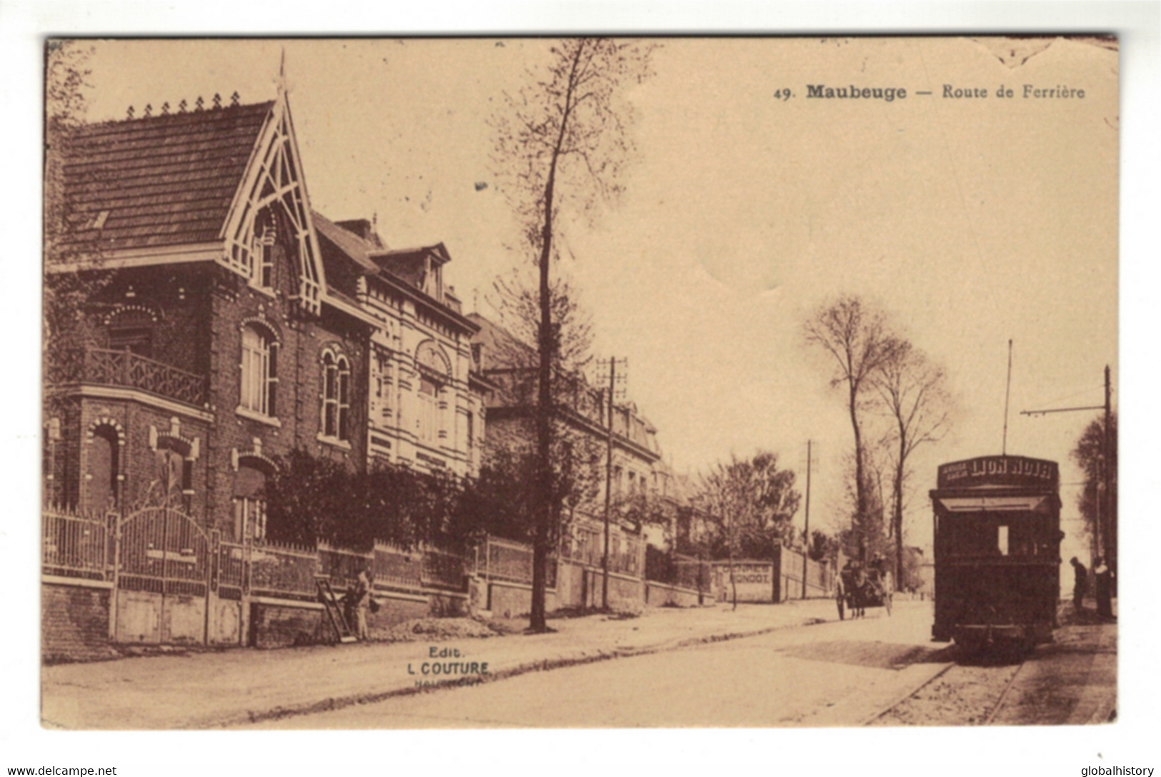 DG2636 - DEP.59 - MAUBEUGE - ROUTE DE FERRIÈRE - TRAM Ed. Couture - Maubeuge