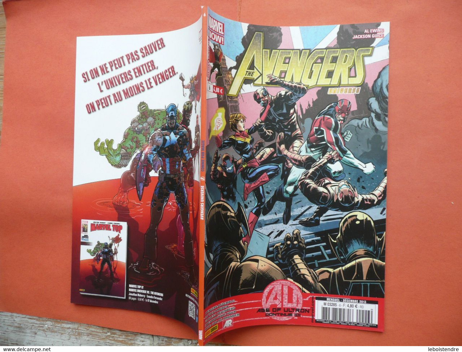 AVENGERS UNIVERSE N 6 DECEMBRE 2013 AGE OF ULTRON CONTINUE ICI  MARVEL NOW ! PANINI COMICS TRES BON ETAT - Marvel France