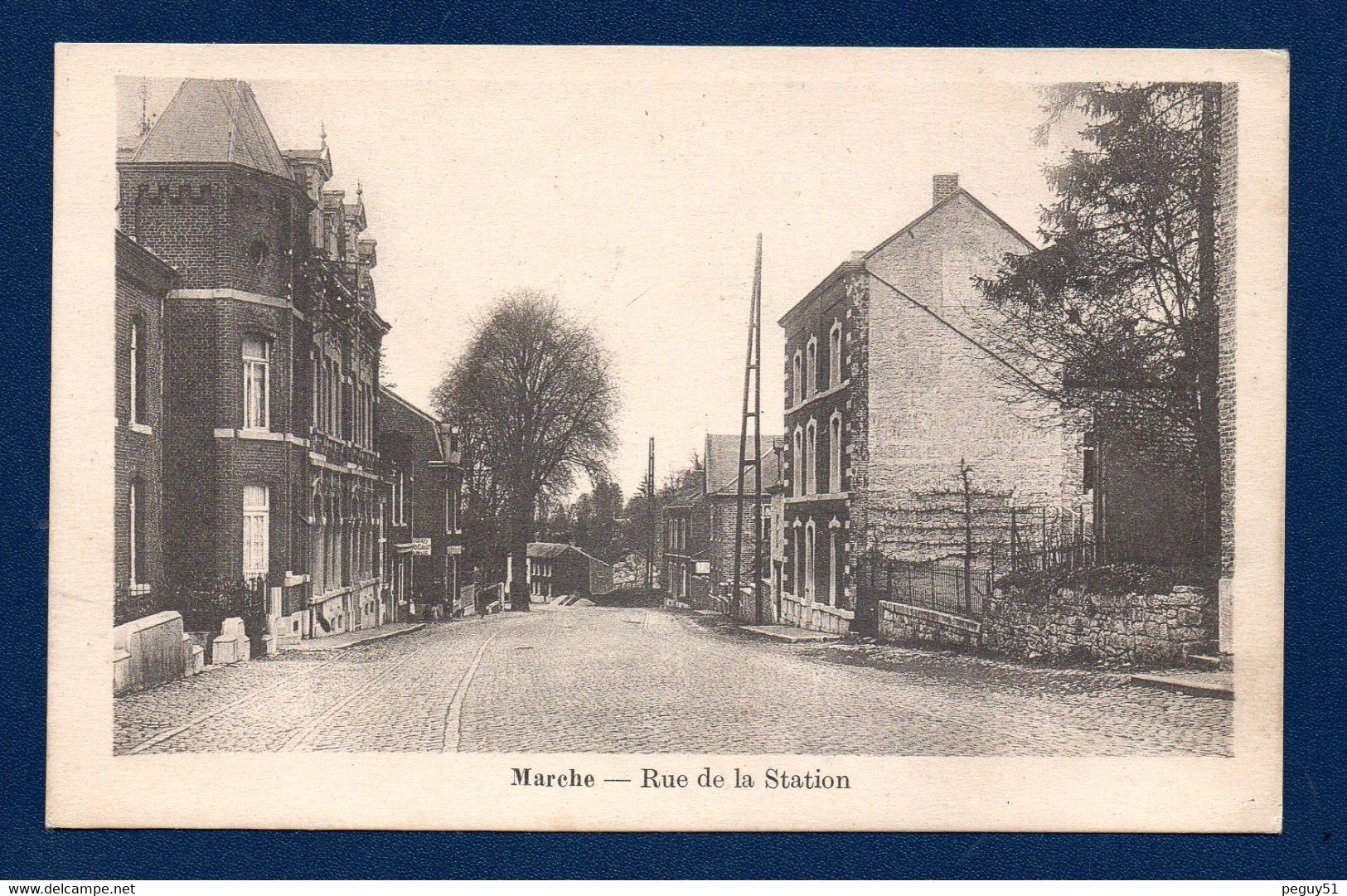 Belgique. Marche. Rue De La Station. - Marche-en-Famenne