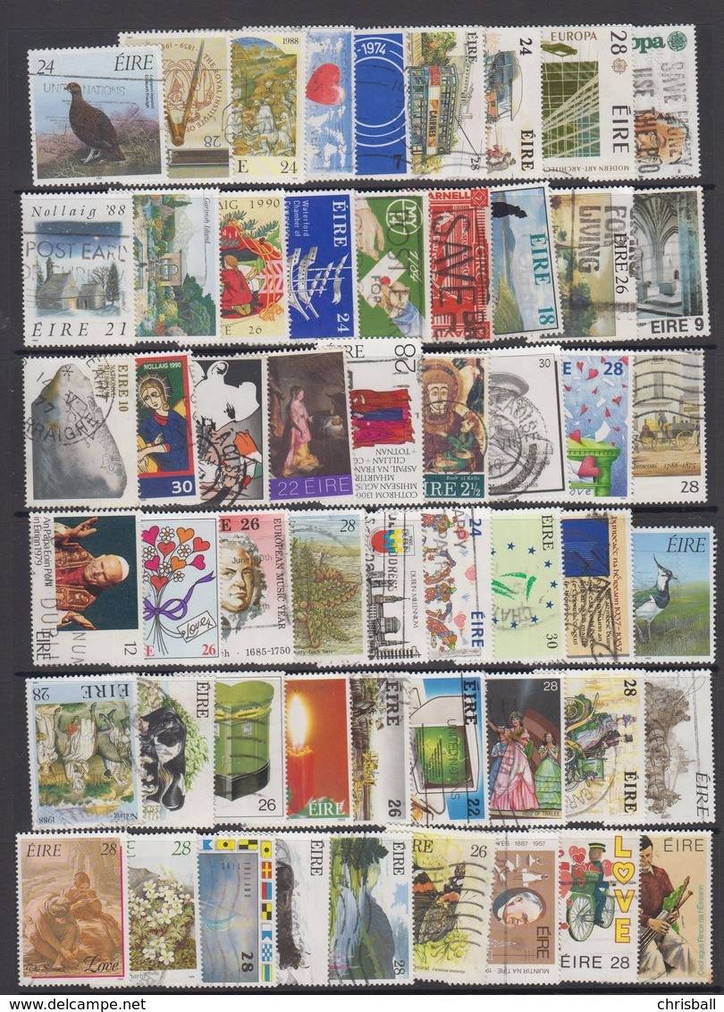 Ireland Stamps Collection Of 82 Different Used Commemoratives . - Lots & Serien