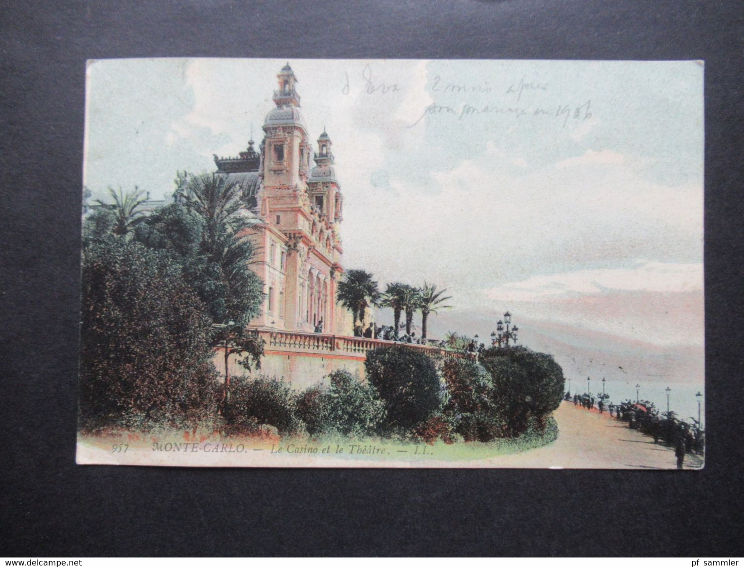 Monaco Monte Carlo AK 1906 Mit Viel Text! Nach Belgien Verviers Gesendet Ank. Stempel Verviers (Ouest) - Monte-Carlo