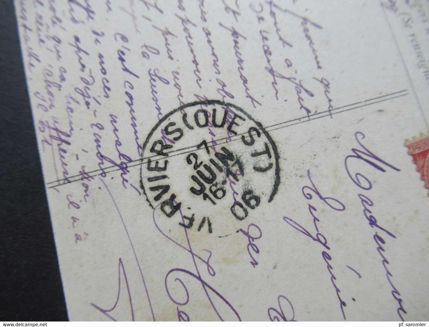 Monaco Monte Carlo AK 1906 Mit Viel Text! Nach Belgien Verviers Gesendet Ank. Stempel Verviers (Ouest) - Monte-Carlo