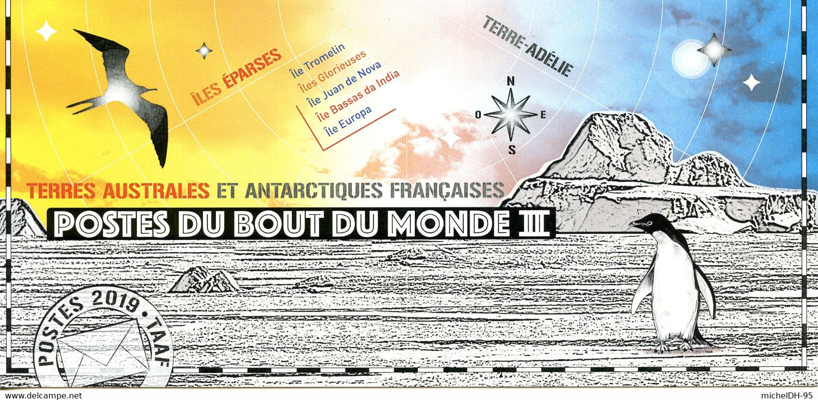 TAAF 2019 - Bloc Souvenir Postes Du Bout Du Monde - NEUF - No 2 - Cote 10,00 € - Hojas Bloque