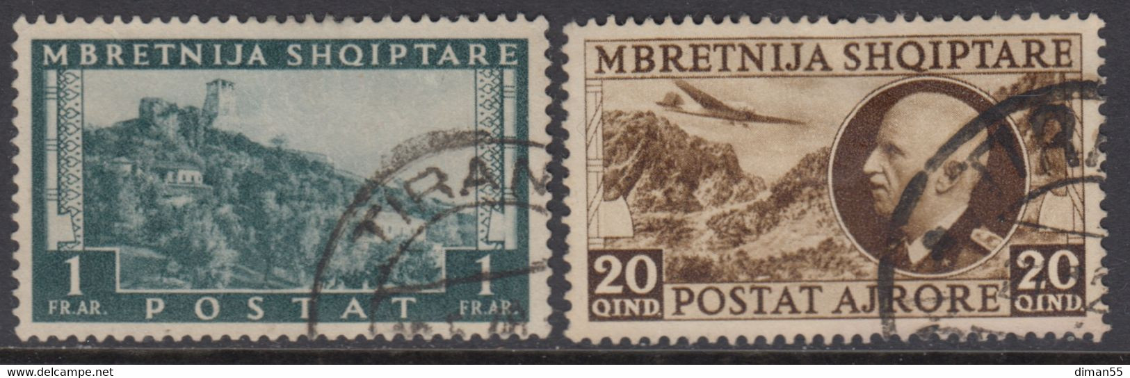 ITALIA - 1939 Occupazione ALBANIA N.26 + Posta Aerea N.4 - Cat. 120 Euro  Usati - Albanië