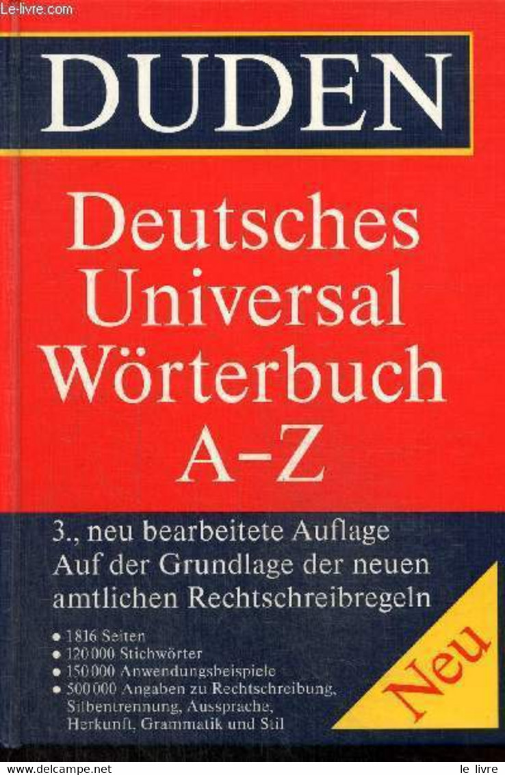 Duden - Deutsches Universalwörterbuch - Collectif - 1996 - Atlas