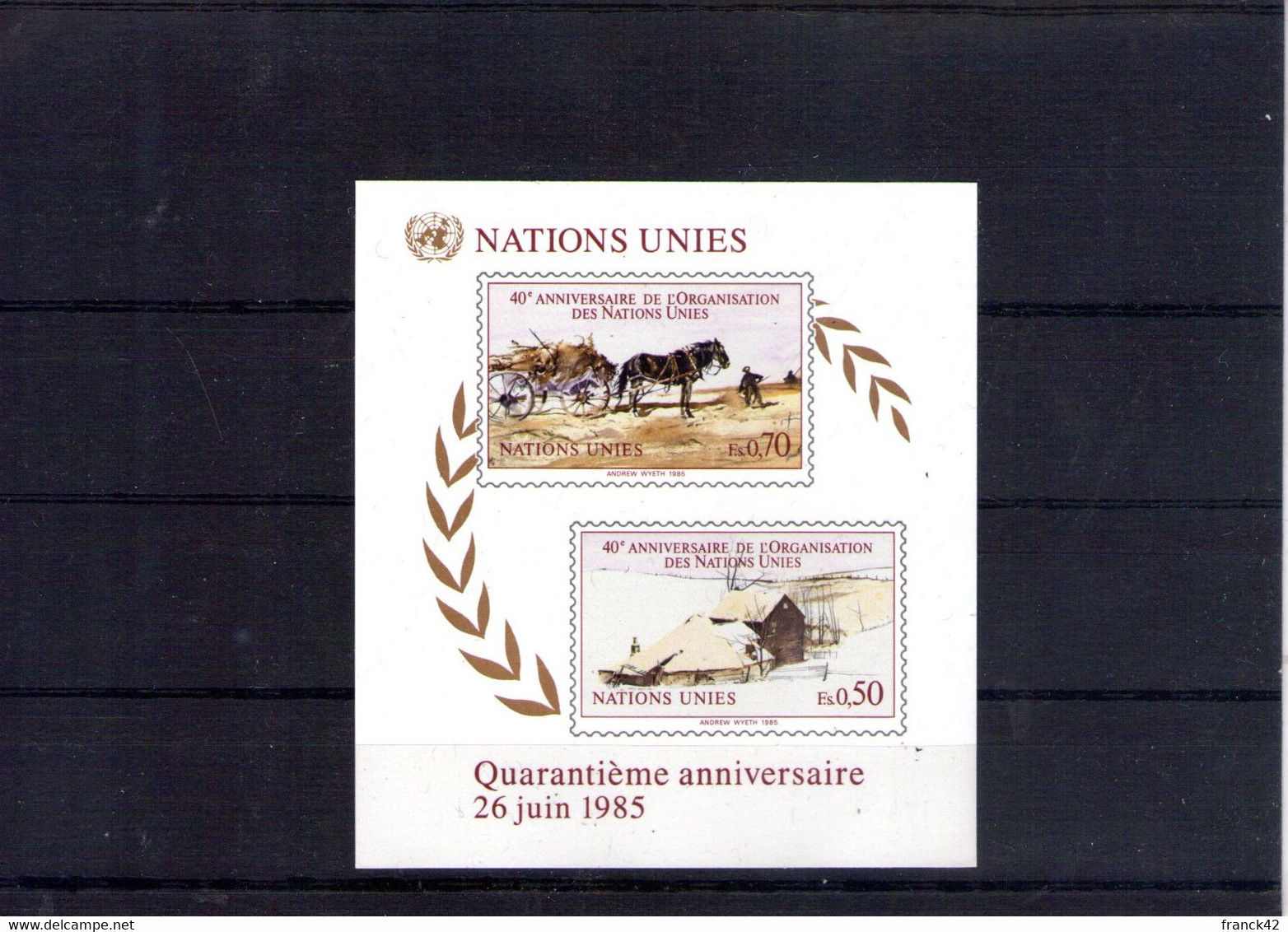 Nations Unies. Office De Geneve. Année 1985 - Neufs