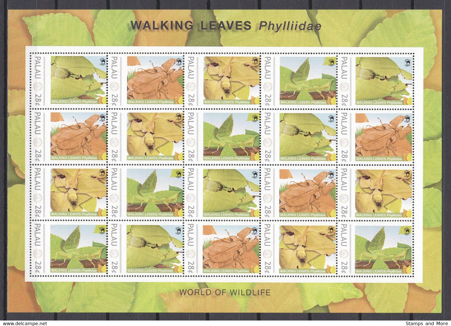 Palau - Large MNH Sheet WALKING LEAVES - Other & Unclassified