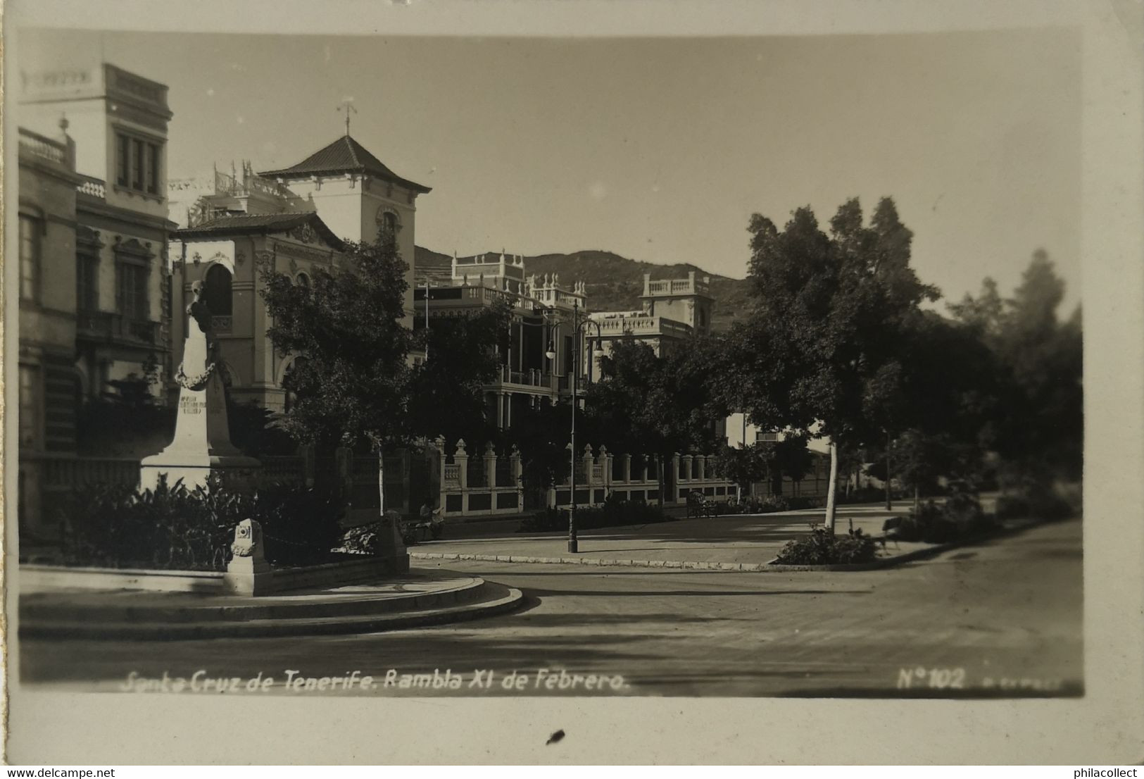 Carte Photo - - RPPC // Santa Cruz De Tenerife /// Rambla XI De Febrero 1936 Rare - Tenerife