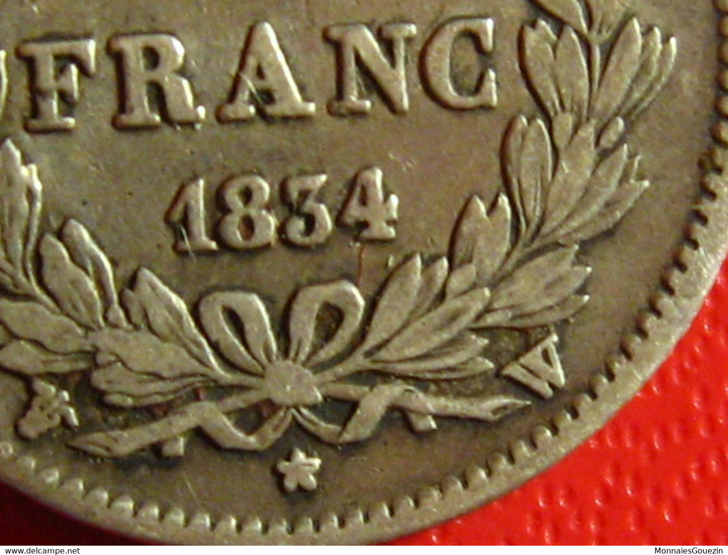 France - 1/2 Franc 1834 W Lille Louis Philippe 5119 - 1/2 Franc
