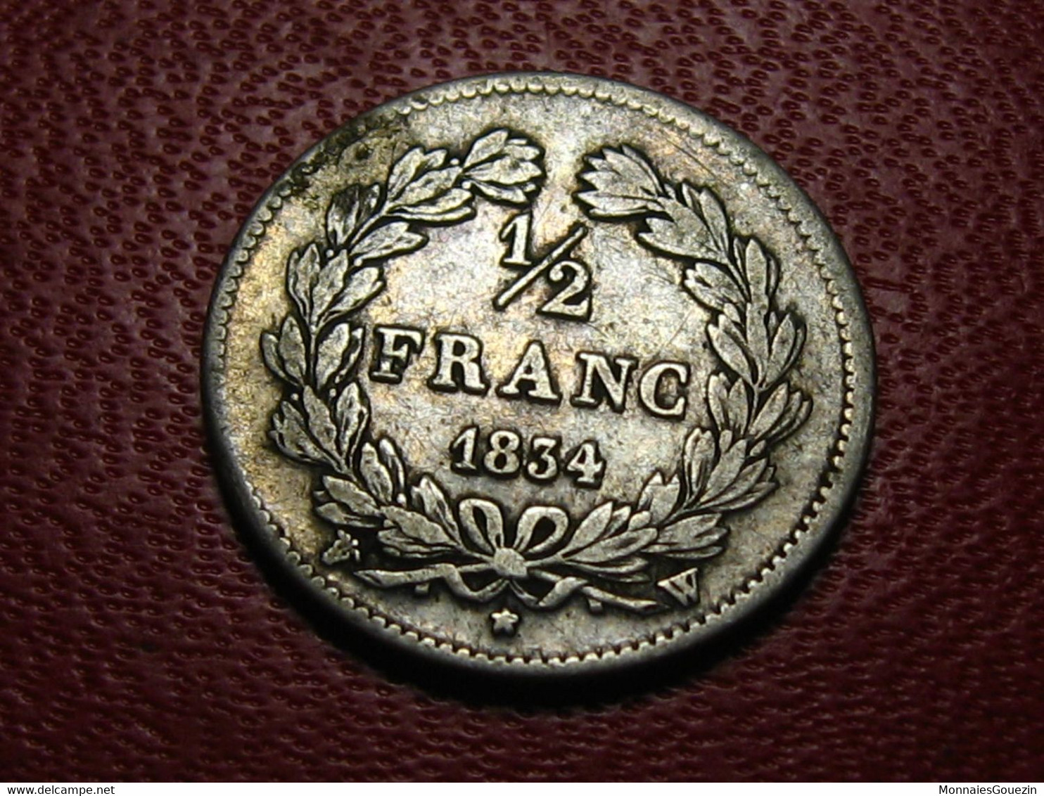 France - 1/2 franc 1834 W Lille Louis Philippe 5119