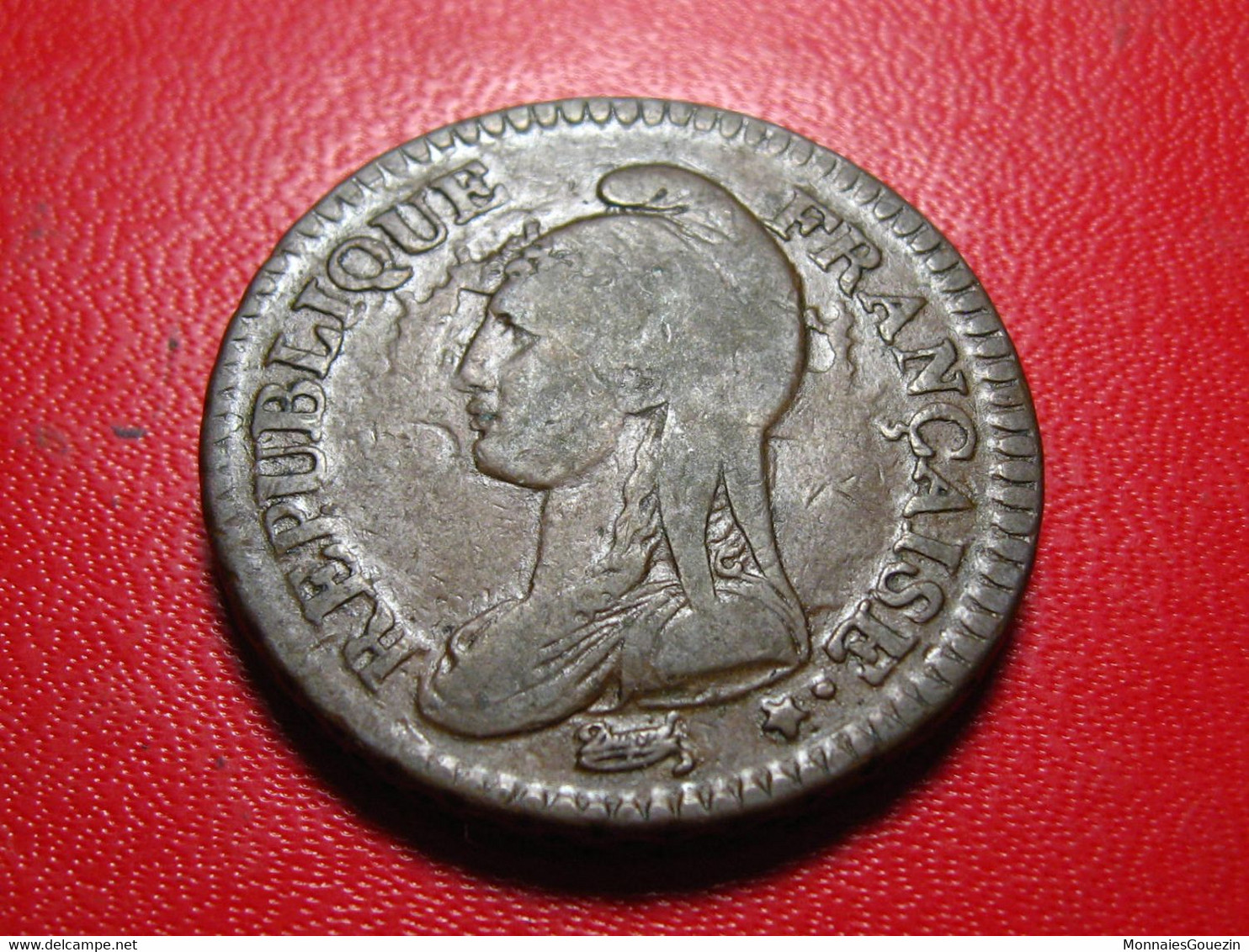 France - Décime An 7/5 A/B Paris/Rouen Dupré - Magnifique Coin Choqué 5088 - 1795-1799 Directoire (An IV – An VIII)
