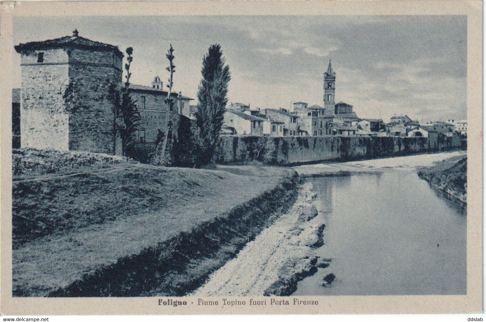 Foligno (Perugia) - Fiume Topino Fuori Porta Firenze - Anni '40 (XXI E.F.) - Foligno