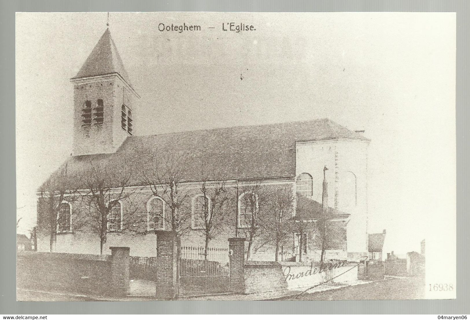 ***  OOTEGHEM ***  -  L'Eglise  -  REPRO KAART ! ! !  -  Zie / Voir Scan - Zwevegem