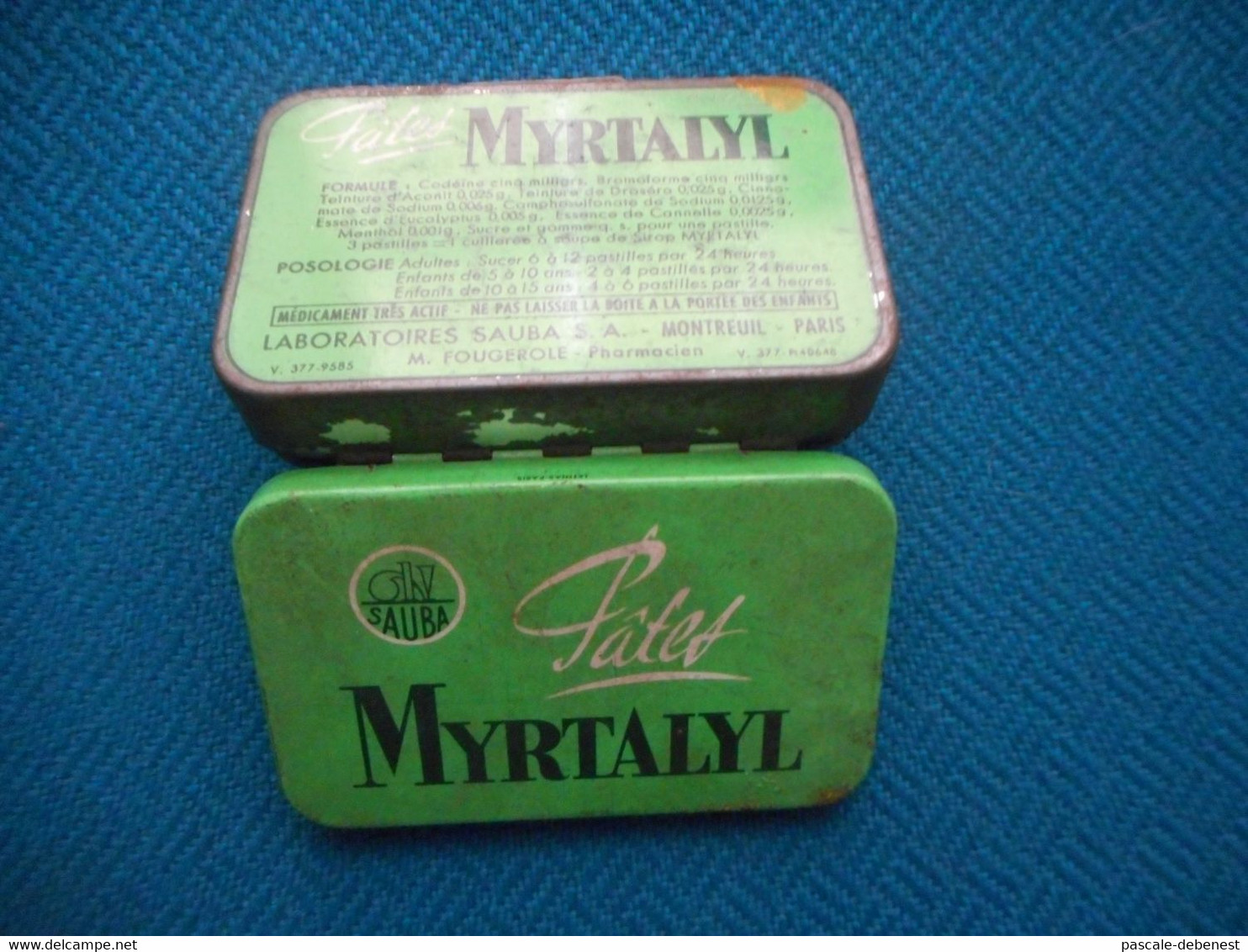 Ancienne Boîte De Pastilles Myrtalyl Vide - Equipo Dental Y Médica