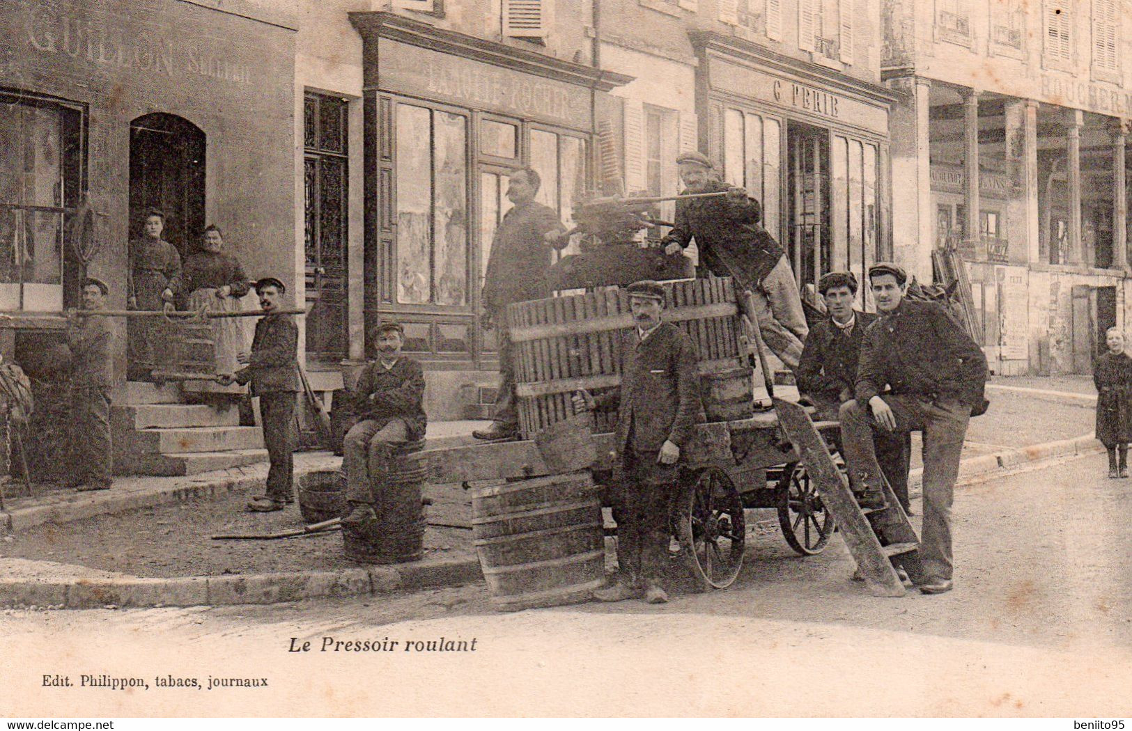 CPA De CHABLIS - Le PRESSOIR ROULANT. - Chablis