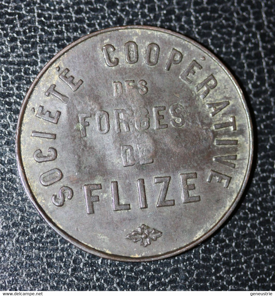 Jeton De Nécessité "1 Franc (251 Surfrappe) / Société Coopérative Des Forges De Flize" Ardennes - Emergency Tocken - Monedas / De Necesidad