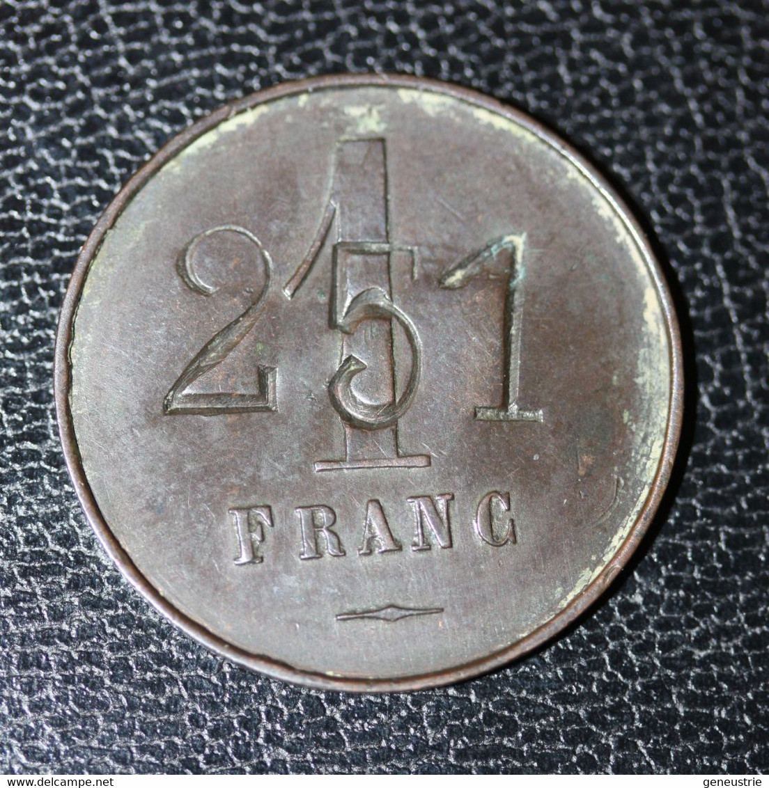 Jeton De Nécessité "1 Franc (251 Surfrappe) / Société Coopérative Des Forges De Flize" Ardennes - Emergency Tocken - Monedas / De Necesidad