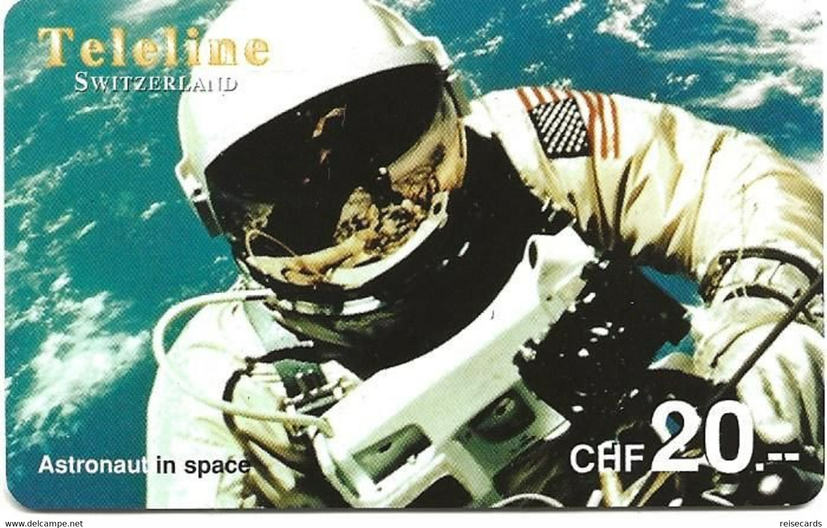 Switzerland: Prepaid Teleline - Weltall, Astronaut In Space - Zwitserland
