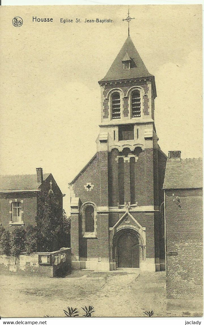 Housse -- Eglise St. Jean - Baptiste. (2 Scans) - Blegny