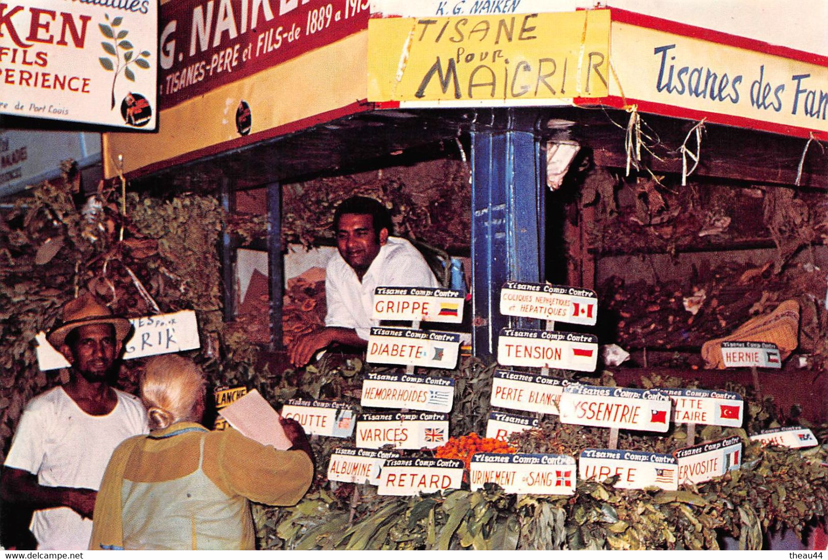 ¤¤  -  L'ILE MAURICE   -   MAURITUS   -  Vendeur De Tisane Au Bazar De Saint-Louis   -  ¤¤ - Maurice